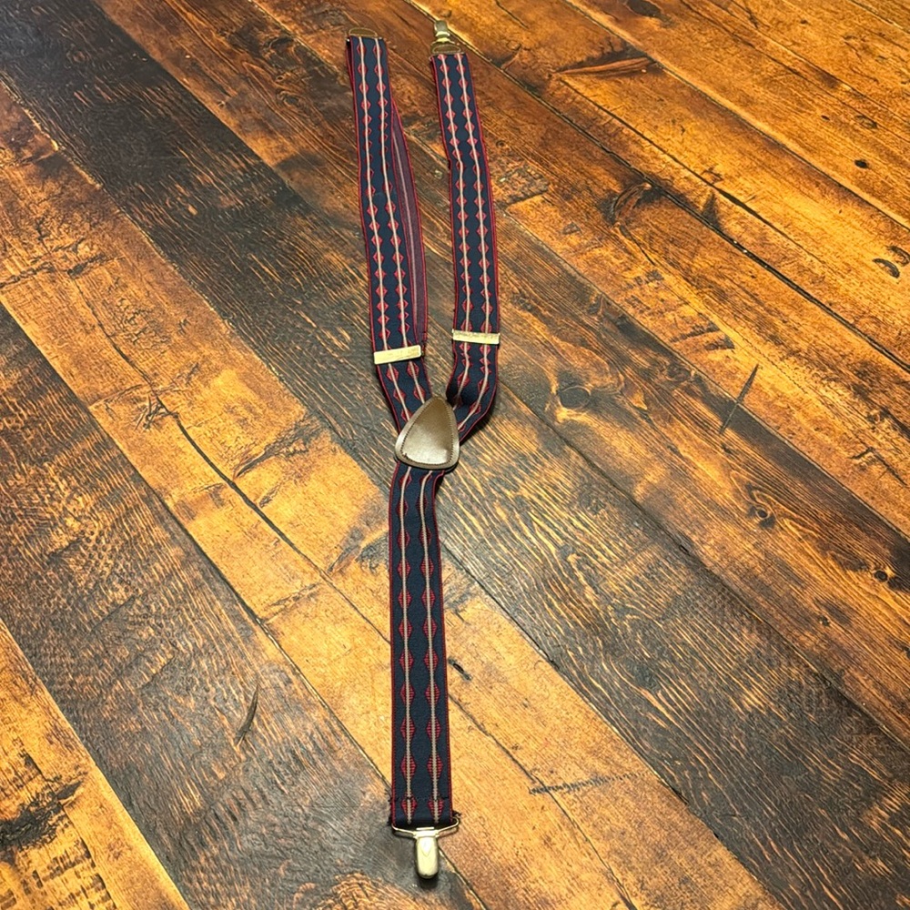 CAS Germany Braces/Suspenders - Navy and Burgundy